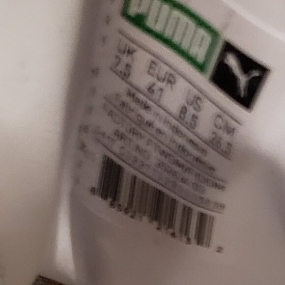 PUMA Suede Classic Men's Sneakers Black & Cream Size 8.5 - Picture 5 of 13